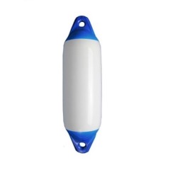 Cylindrical fender No.1 -  12cm x 45cm - White with Blue Top - 79.115.001